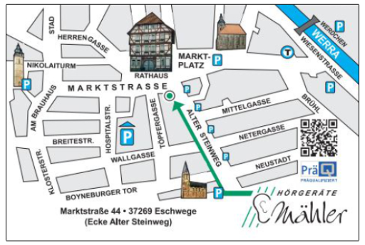 Stadtplan Ladengeschäft in Eschwege